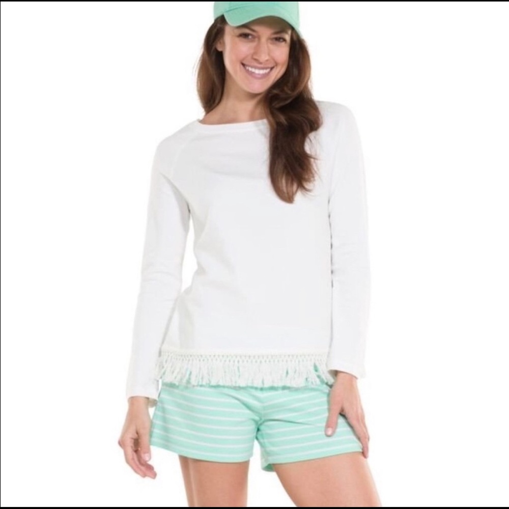 Sail to Sable | white tassel top!